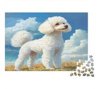 Poodle Puzzle 1000 Pezzi, Gioco Familiare, Festa Aziendale, Regalo Per Amore E Amico 1000pcs (75x50cm)