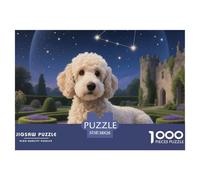 Poodle Puzzle Impossibili 1000 Pezzi animale domestico Cane Decorazione Per La Casa. Rilassamento E Intelligence Per Adulti E Ragazzi Da 14 Anni 38x26cm/1000pcs