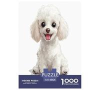 Poodle Puzzle Impossibili 1000Pcs Decorazione Per La Casa. Giochi Rilassamento E Intelligence Per Adulti E Bambini Da 12 Anni 38x26cm/1000pcs