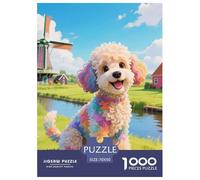 Poodle Puzzle Impossible 1000 Pezzi animale domestico Decorazione Per La Casa. Giochi Rilassamento E Intelligence Per Adulti E Ragazzi Da 14 Anni 70x50cm/1000pcs