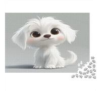 Poodle Puzzle Impossible 1000 Pezzi Carino Dog Decorazione Per La Casa. Giochi Rilassamento E Intelligence Per Adulti E Ragazzi Da 14 Anni 1000pcs (75x50cm)