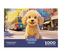 Poodle Puzzle Impossible 1000Pcs animale domestico Decorazione Per La Casa. Rilassamento E Intelligence Per Adulti E Bambini Da 12 Anni 70x50cm/1000pcs