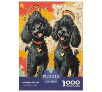 Poodle Puzzle Impossible 1000Pcs Decorazione Per La Casa. Giochi Rilassamento E Intelligence Per Adulti E Bambini Da 12 Anni 38x26cm/1000pcs