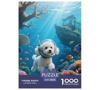 Poodle1000 Piece Jigsaw Puzzles for Adults And Kids Family Game DiveFun And Challenging Home Decors Great Gift Idea38x26cm/1000pcs