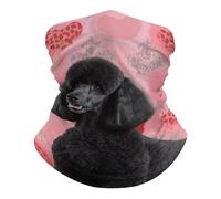 Poodles Dogs 26X30Cm Lavabile Scaldacollo Elastico Sciarpa al Collo per Arrampicata Motocicletta Uomo