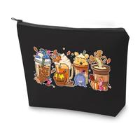 Pooh Bear - Trousse per cosmetici, tazza da caffè, con cerniera, motivo: orso, asino, maiale, tigre, tazza da caffè, Coppa Bl Pooh, No