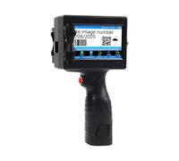 POOIQX Stampante a getto d'inchiostro portatile Data Numero di Logo Immagine Parola Barocde Codice QR Macchina for la codifica a,Asciugatura rapida