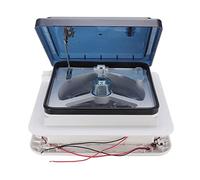 POOIQX Ventilatore for camper a controllo manuale Prese d'aria 12V con ventilatore a LED Camper RV for tetto Accessori for roulotte Campeggio,Facile manutenzione(No LED)