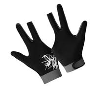 Pool 3 Dita Guanti - Guanti Traspiranti Anti -slip, Per Indici Di Biliardo | Design Comodo Comodo Leggero, Guanto A Mano Sinistra Portatile Con Aperture Per Le Dita Per Il Torneo Di Gioco Di