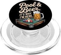Pool And Beer - Palla divertente da biliardo con 8 palline da biliardo PopSockets PopGrip per MagSafe