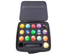 Pool Ball Case - Lightweight Billiard Cases, Billiard Carrying Bag | EVA Pool Ball Case Adjustable Shoulder Strap, Pool Ball Case Carry Handle for Billiard Hall Tournaments (13,78 x 13,78 x 3,15 in