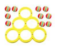 Pool Ball Toss - EVA Floating Ring Target Game Set Backyard Swimming
