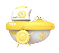 Pool Boat Toy, Kids Sailing Boat, Lightweight Design Easy Grip Compact Size Water Safe, Bath Toys for Beach Home Indoor Boys Girls, 4.29x4.13x3.43 Inches, Yellow