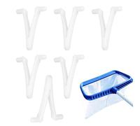 Pool Butterfly Clip - V Shape Pool Attachment Clips For Swimming Spa Brush Skimmer Net Leaf Rake Pole Connector Clips For Cleaning Tools Pole V Clip