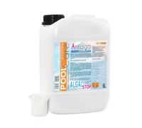 Pool Care ALGAL STOP + Dosatore, Elimina le Alghe, Concentrato - 5 LT | Trattamento Acqua Elimina Alghe, Ideale per Piscina.