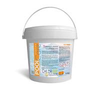 Pool Care Chlor 250 4 Azioni 5Kg. Cloro per Piscina in pastiglie da 250 gr. (tricloro 90/250) Multiazione Attivo al 90% lenta dissoluzione per Piscina