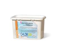 Pool Care CHLOR 250, Past. da 250gr a Lenta Dissoluzione, per Piscina - 1Kg
