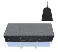 Pool Cover, 210D Oxford Cloth Waterproof Tear-Resistant With Drawstring | Rectangular Swimming Pool Cover For Backyard, Park, Lawn, Garden, Harsh Weather Conditions