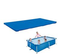 Pool Cover Rectangular 13x7ft - Heavy Duty Frame Pool Protector, UV Resistant Anti Debris Blanket, Pore Rain Drainage Network, Reinforced Tie-Down Anchors | For Pol Owners