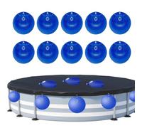 Pool Cover Weights - Pool Cover Weights, 10 Pieces Pools Hangable Water Bags With Buckle, Heavy Tudy Swimming Tub Weight | For Poolside Backyard Garden Winter Ground Swimming Patio Lawn