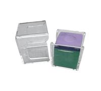 Pool Cue Chalk Box - Custodia trasparente di archiviazione del gesso, design robusto | Essential Book Table Gear per l'allenamento quotidiano di biliardo, l'organizzatore tascabile per segnali in casa