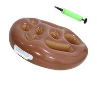 Pool Drink Holder - 27.56 Inches PVC Organizer | Floating Beverage Tray Foldable - Large Water Swimming Hot Tub Accessory for Beach Pool Deck Picnic Travel Fun and Convenient Drink Management