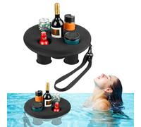Pool Drink Holder - Foam Floating Beverage Tray, Five Hole Cup Organizer | Lightweight Water Coaster With Stable Design, Reusable Party Accessory For Pool Beach Spa