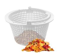 Pool Filter Basket - Leaf Cleaning Strainer | Skimmer Basket With Handle | ABS Material 3D Arc Shape - Improves Skimming Cleaning Efficiency For Pond Pool - Captures Leaves Algae Debris - Easy