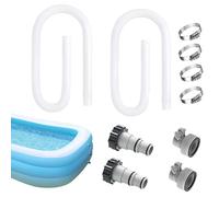 Pool Filter Pump Hose, Replacement Pipe, 1.5 Inches, Heavy Duty Water Cleaning Tool, Flexible Circulation Line, Reinforced Hose for Flow Protection, Outdoor Maintenance, Plumbing