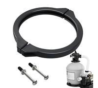 Pool Filter Valve Clamp, Leakproof Clamps Assembly, Filter System Replacement Part Secure Sealing, Durable Fit for Backyard Lawn Pools, Spa Outdoor Water Systems, Convenient to Install