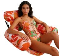 Pool Float Chair,Gonfiabile Tanning Recliner - 29.92x15.94x23.98 Inches Floating Lounge Chairs,for River Lake Beach Party Vacation Trip Holiday Break Weekend Gathering Outdoor