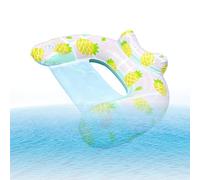 Pool Float Chair - Sedia gonfiabile per lounge con design antiscivolo a prova di perdite, orientamento ottimale del comfort | zattera d'acqua rilassante con portabevande per feste in spiaggia al lago