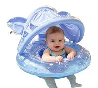 Pool Float For Kids - Inflatable Swimming Ring With Removable Canopy Pool Float Tube Sun Protection Floats Seat Ring For Boys Girls Children