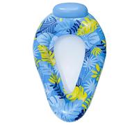 Pool Float - Inflatable Lounge for Water Relaxation | Durable PVC Raft with Built-In Pillow Headrest, Wide Stable Design for Pools, Lakes, Beaches, and Summer Outdoor Fun 57.09x37.4x16.93 in