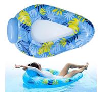 Pool Float, Inflatable Pool Lounger, Floating Swim Mat Hammock, 57,09 x 37,4 x 16,93 pollici Tanning Water Lounge for Beach, Lake, Outdoor Part, Vacation, Backyard Relax