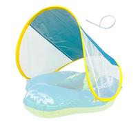 Pool Float Sun Canopy, Removable UV Shade Cover, Silver-Coated Sun Shelter for Water Floats, Safety Shadefor Outdoor Swimming Gardens Pool Toys & Summer Relaxation Activities, Blue