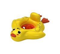 Pool Float With Removable Canopy - PVC M Or L Size 12-36 Months 2-6 Years - Yellow Duck Sun Shade Non Anti Slip Crotch Design - Infant