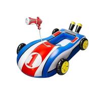 Pool Floats For Kids - 105x85cm Inflatable Riding With Interactive Water Play Squirter, Compact Pool Float Toy Car For Kids - For Backyard Seaside Amusement Park Boys Girls Teens Classmates Students