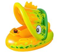 Pool Floats, gonfiabile Boat Shaped Raft, Steering Wheel Water Toy, Easy to Inflate & Deflate, Ideal for Boys and Girls, Water Park, Swimming, Outdoor Fun, Play Use, Multicolor