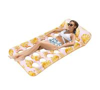 Pool Floats, Inflatable Floating Lounger, Folding Tanning Water Bed Raft, Comfortable Swim Air Mat, for Lake, Pond, Outdoor, Party, Water, Swimming, Sun, Men, Women, Relaxation Use