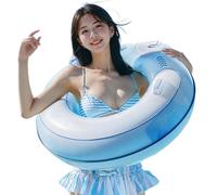 Pool Floats Kids, Ring Pool Float with Built in Handles, 29,13 pollici Large Buoyancy Inflatable Water Toys, Beach Party, Lake Adventure, Outdoor Fun for Boys and Girls