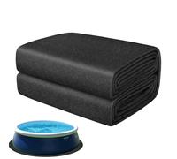 Pool Floor Mat - Ground Protection Pad Durable Build, Under Pool Liner Support, Outdoor Base Cushion Function, Backyard Protector Use, Camping Floor Padding System Gravel Cement Concrete Lawn Deck