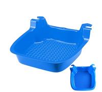 Pool Footbath Tray, Foot Soak Basin, Non-Slip Shower Deck Tub, Anti-Skid for Swimming Pool Entry, Adults, 16.14x15.94x5.12 Inches, Blue, 1 Piece, UV-Resistant PP Material