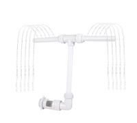 Pool Fountain, Swimming Pool Sprinkler, Double Spray Waterfall, Floating Pond Aerator, Decorative Irrigation Feature for Garden, Wedding, School, Backyard, Facility, Campus, Landscaping