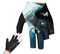 Pool Glove - Adjustable Breathable Pool Mittens | Breathable Fingerless Pool Gloves | Lightweight Quick Drying Billiards Accessories | Pool Glove Left Hand For Left/Right Hand, Men Women