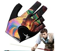 Pool Glove Left Hand Adjustable Breathable Billiard Mitt Lightweight Quick Drying Professional Non-Slip Wear-Resistant Silky Elastic Comfortable Men Women Game Accessories