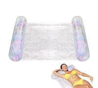 Pool Hammock Float, Inflatable Lounge Bed, Floating Water Hammock, Foldable Pvc Design, Comfortable Mesh Seat, Pool Lake River Use, 130 * 70cm/51.1 * 27.5 Inches,1 Piece