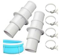 Pool Hose Adapter, Swimming Hoses Connector Set, 2 pezzi Leak-Proof Fittings, Needed Filter System Accessories for Beginners, Professionals, or Gardening and Pool Maintenance Enthusiasts