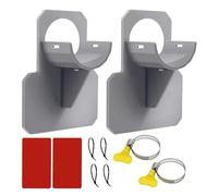 Pool Hose Holder, Swimming Hose Brackets, 3.94x3.03in Portable Support Hook Stand, Easy Installation Design, Tube Attachment Clips for Deck, Garden, Backyard, Yard Use
