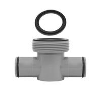 Pool Hose Tee - Durevole Split Swimming Pool Hose Connector | High Strength T Adapter Coupling for Efficient Drenage, Reliable Maintenance Equipment for Clean Water Systems, Garden Plumbing Parts